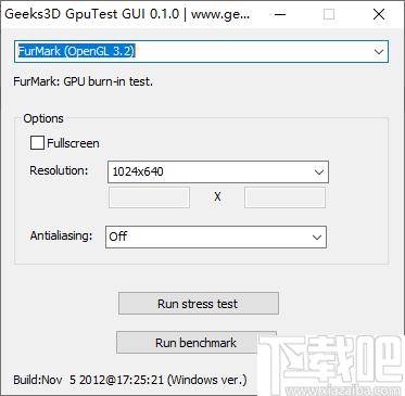 Geek3d GpuTest GUI下载,显卡测试,GPU测试,GPU性能